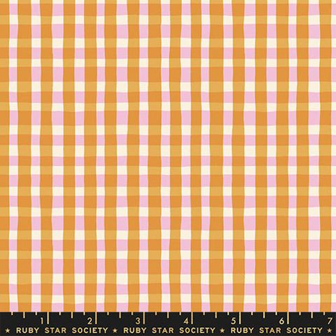 Tablecloth Plaid Blender in Honey --- Egg and Friends by Kim Kight -- Ruby Star Society Moda Fabrics
