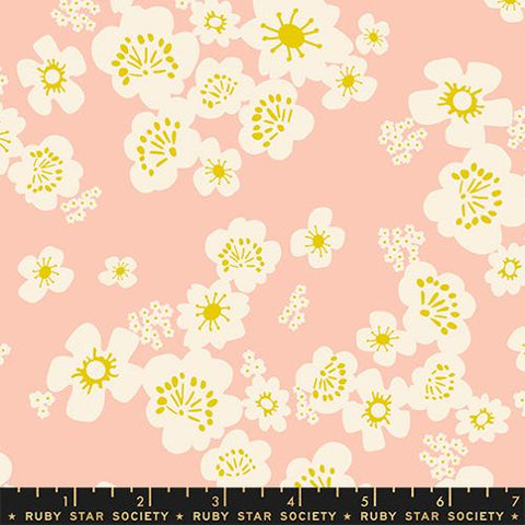 Hana Double Gauze in Peach Blossom -- Paper Cuts 2 by Rashida Coleman-Hale -- Ruby Star Society