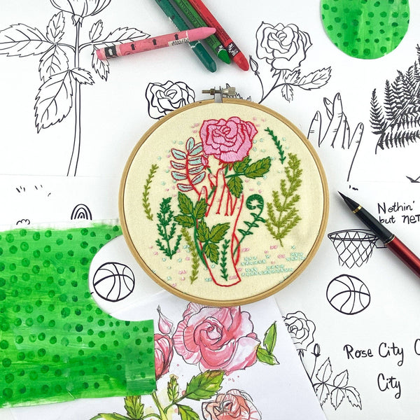 Hello From Rose City Embroidery Kit