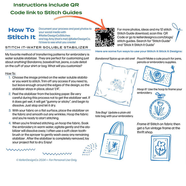 Stick It Stitch It Water Soluble Embroidery Patterns-Disco Cowgirl