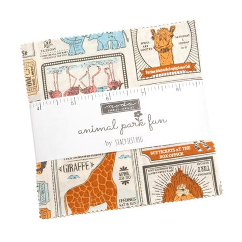Animal Park Fun Charm Pack -- Stacy Iest Hsu -- Moda Fabrics