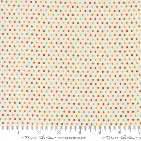 Dotty Dot in Dove -- Animal Park by Stacy Iest Hsu or Moda Fabrics