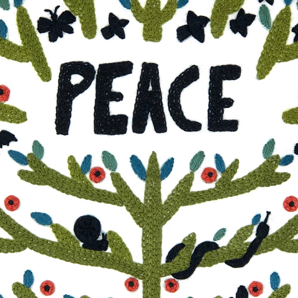 Peace embroidery kit