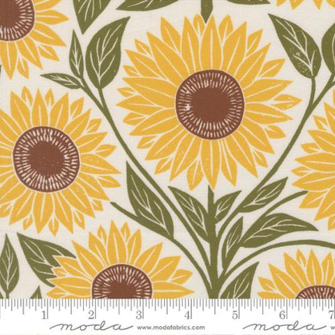 Sunflower Large in Cream -- Garden Series by Katharine Watson for Moda Fabrics