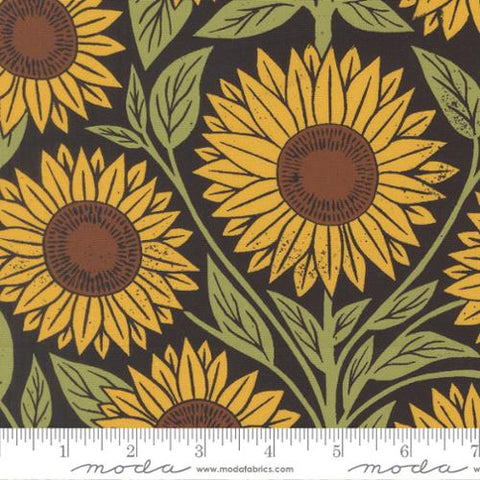 Sunflower Large in Midnight -- Garden Series by Katharine Watson for Moda Fabrics