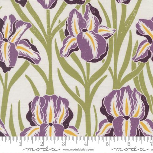 Iris Large in Cream -- Garden Series by Katharine Watson for Moda Fabrics