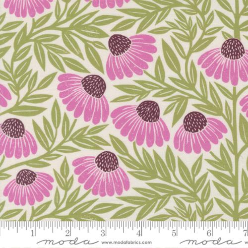 Echinacea in Cream -- Garden Series by Katharine Watson for Moda Fabrics
