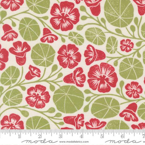 Nasturium in Cream -- Garden Series by Katharine Watson for Moda Fabrics