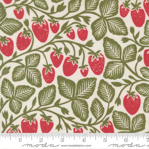 Strawberry in Cream -- Garden Series by Katharine Watson for Moda Fabrics