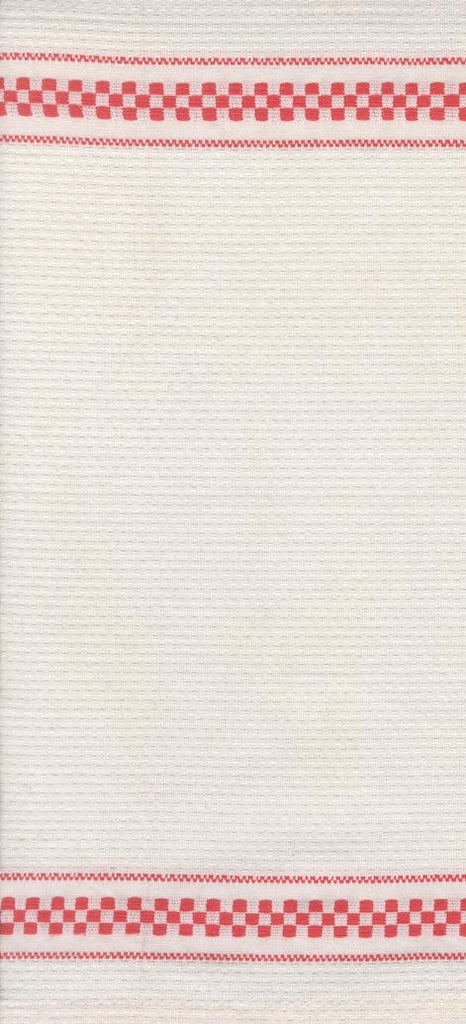 16" Rosie Waffle Check Red Cream -- Moda