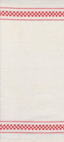 16" Rosie Waffle Check Red Cream -- Moda