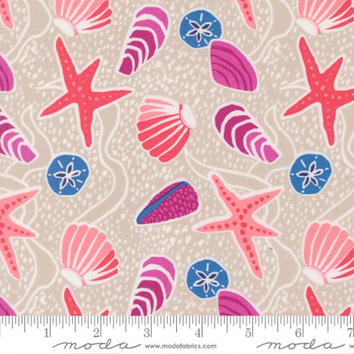 Sea Shells in Sand -- Reef by Kate Spain -- Moda Fabrics