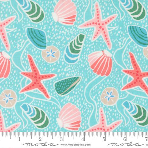 Sea Shells in Surf -- Reef by Kate Spain -- Moda Fabrics