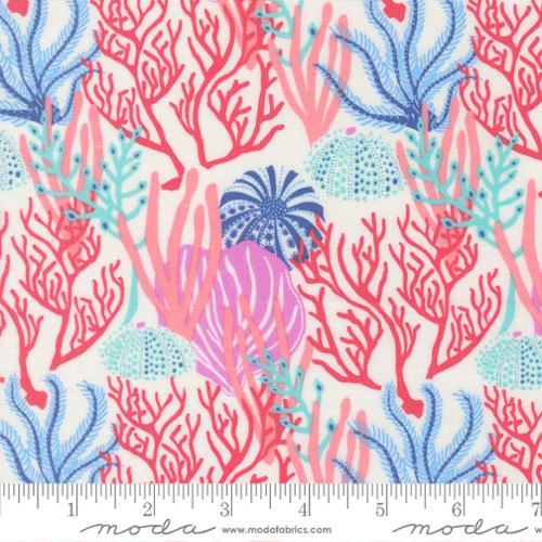 Coral Reef in Pearl -- Reef by Kate Spain -- Moda Fabrics
