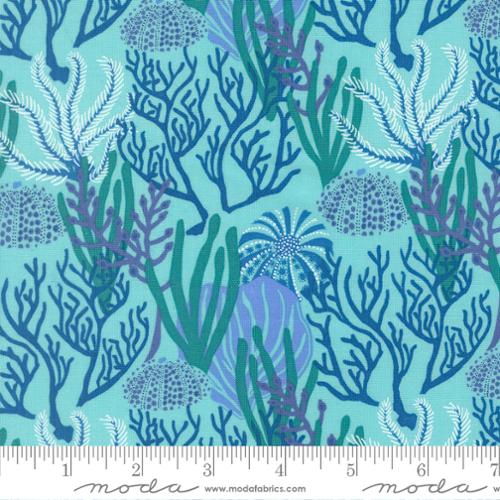 Coral Reef in Algae -- Reef by Kate Spain -- Moda Fabrics