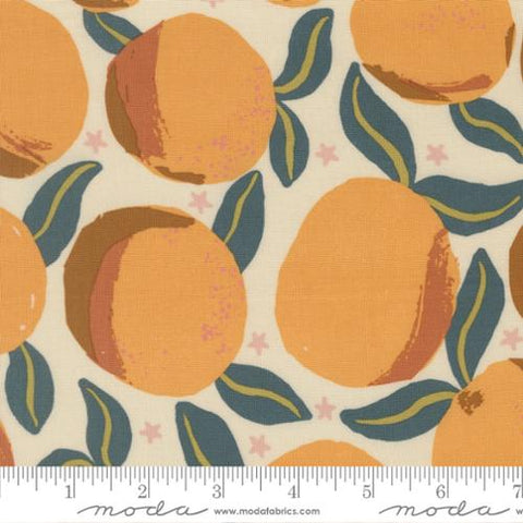 Easy Peasy Peachy in Eggshell  -- Peachy by Jessica Rose -- Moda Fabrics