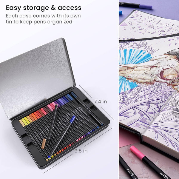 Arteza® Inkonic™ Fineliner Pens Set, 48 pc.