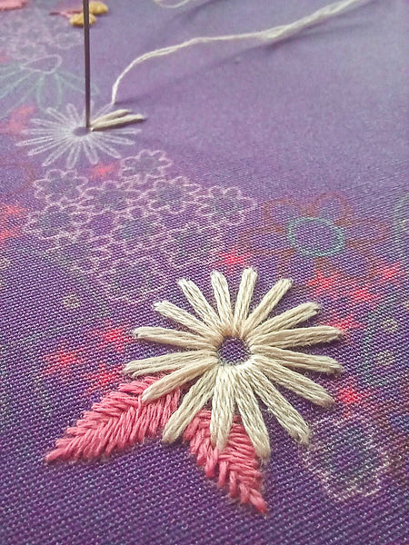 flora luna embroidery kit