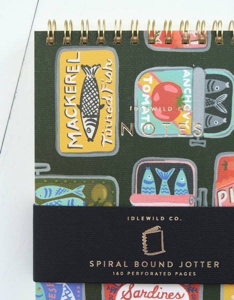 Tinned Fish Spiral Jotter