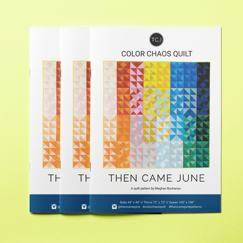 Color Chaos Quilt Pattern - Printed