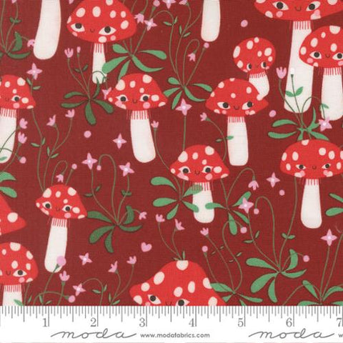 Mushrooms in Rose -- Funny Valentine  by Lizzy House -- Moda Fabrics