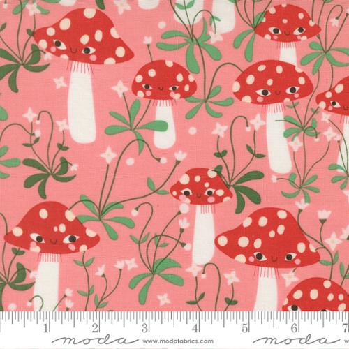 Mushrooms in Ballerina -- Funny Valentine  by Lizzy House -- Moda Fabrics