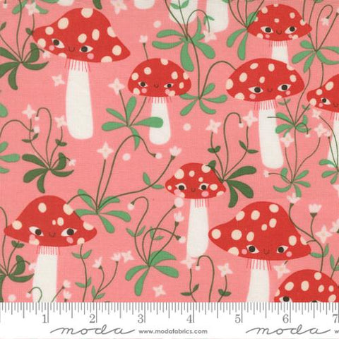 Mushrooms in Ballerina -- Funny Valentine  by Lizzy House -- Moda Fabrics