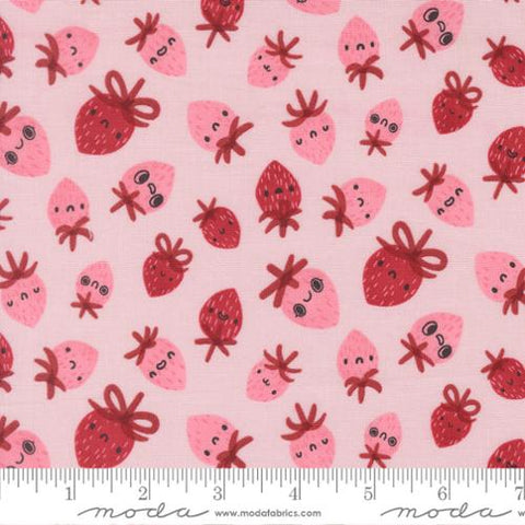 Strawberries in Blush -- Funny Valentine  by Lizzy House -- Moda Fabrics