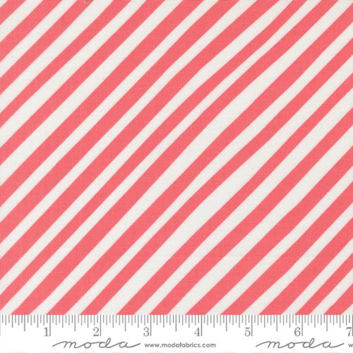 Stripes in Coral -- Funny Valentine  by Lizzy House -- Moda Fabrics
