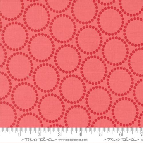Pearl Bracelet in Coral -- Funny Valentine  by Lizzy House -- Moda Fabrics