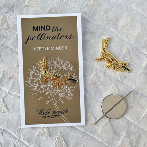 Grasshopper Needleminder -- Kate Wyatt Fine Art