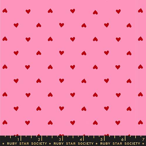 Hearts Basics in Flamingo -- Trinketry by Melody Miller -- Ruby Star Society -- Moda Fabrics