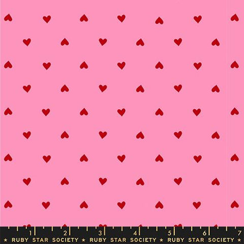 Hearts Basics in Flamingo -- Trinketry by Melody Miller -- Ruby Star Society -- Moda Fabrics