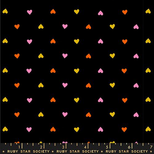 Hearts Basics in Black -- Trinketry by Melody Miller -- Ruby Star Society -- Moda Fabrics