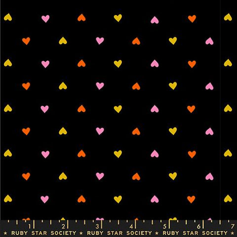 Hearts Basics in Black -- Trinketry by Melody Miller -- Ruby Star Society -- Moda Fabrics
