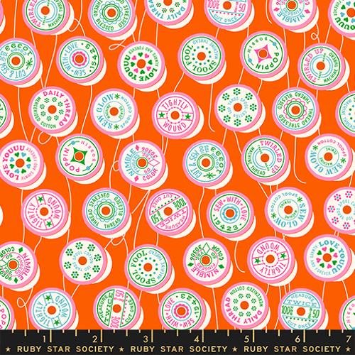 Spools in Goldfish  -- Trinketry by Melody Miller -- Ruby Star Society -- Moda Fabrics