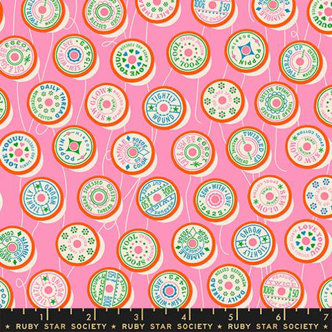 Spools in Flamingo -- Trinketry by Melody Miller -- Ruby Star Society -- Moda Fabrics