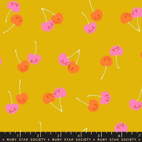 Cherry Friends in Goldenrod -- Trinketry by Melody Miller -- Ruby Star Society -- Moda Fabrics