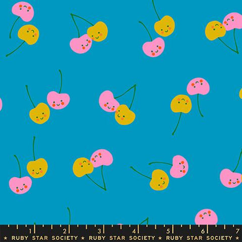 Cherry Friends in Bright Blue -- Trinketry by Melody Miller -- Ruby Star Society -- Moda Fabrics