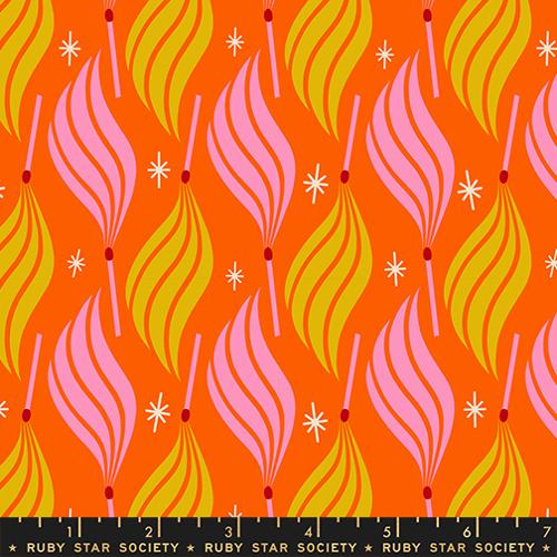 Lit Novelty Flame in Goldfish  -- Trinketry by Melody Miller -- Ruby Star Society -- Moda Fabrics