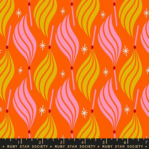 Lit Novelty Flame in Goldfish  -- Trinketry by Melody Miller -- Ruby Star Society -- Moda Fabrics