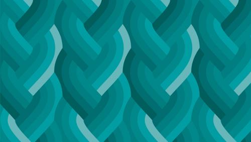 Echo Braid Teal  -- Emily Van Hoff for Moda Fabrics