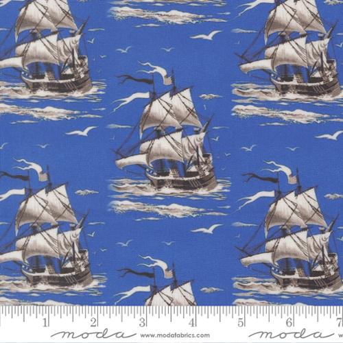 Smooth Sailing in Ocean -- Saltwater by Cathe Holden for Moda Fabrics