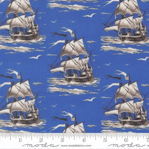 Smooth Sailing in Ocean -- Saltwater by Cathe Holden for Moda Fabrics