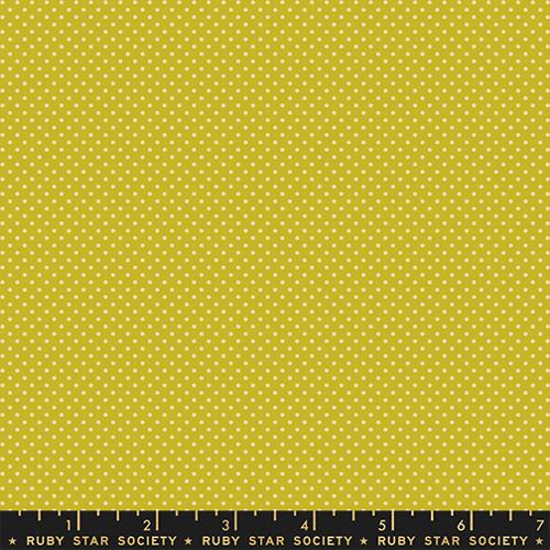 Mini Dots Black on Pistachio --  Mystic Fable by Alexia Abegg -- Ruby Star Society -- Moda Fabrics