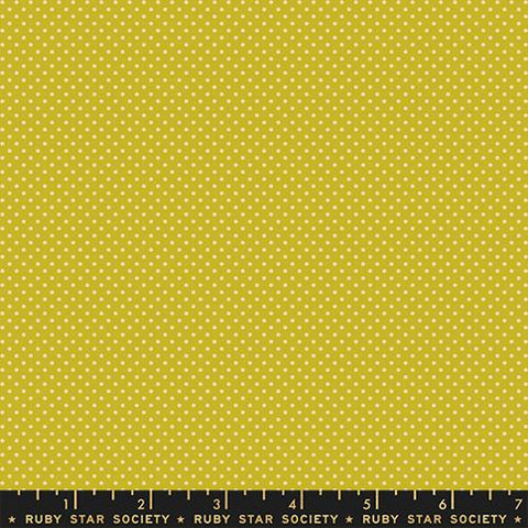 Mini Dots Black on Pistachio --  Mystic Fable by Alexia Abegg -- Ruby Star Society -- Moda Fabrics