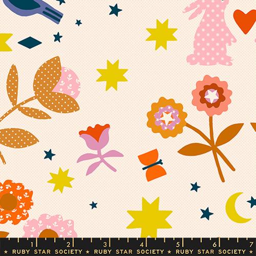 Mystic Fable Novelty Applique in Natural  --  Mystic Fable by Alexia Abegg -- Ruby Star Society -- Moda Fabrics