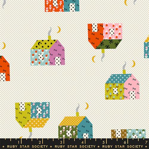 Little House in Natural --  Mystic Fable by Alexia Abegg -- Ruby Star Society -- Moda Fabrics