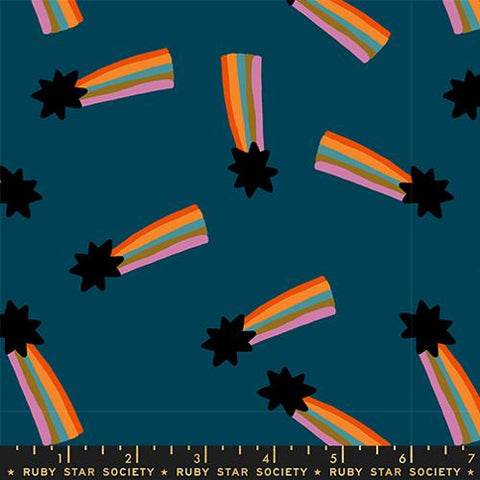 Shooting Star in Galaxy --  Mystic Fable by Alexia Abegg -- Ruby Star Society -- Moda Fabrics