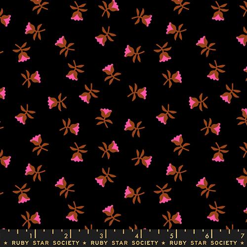 Sweetflower in Soft Black  --  Mystic Fable by Alexia Abegg -- Ruby Star Society -- Moda Fabrics